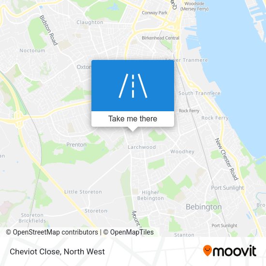 Cheviot Close map