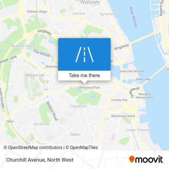 Churchill Avenue map