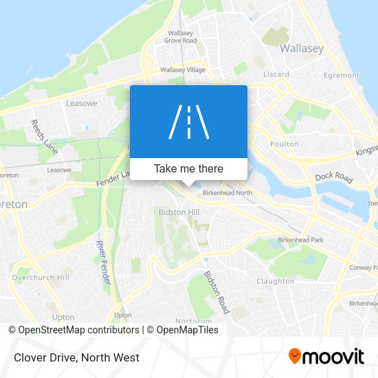 Clover Drive map