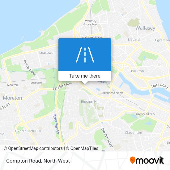 Compton Road map