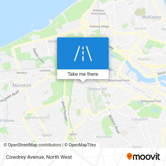 Cowdrey Avenue map