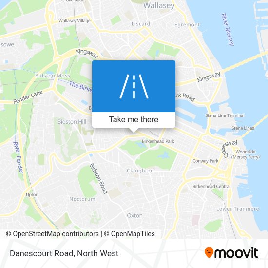 Danescourt Road map