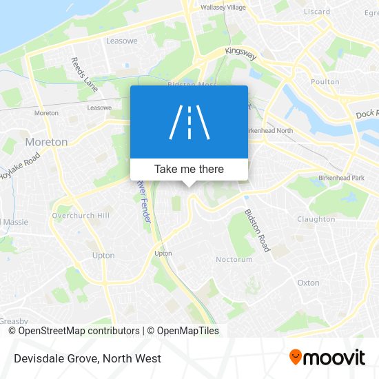 Devisdale Grove map