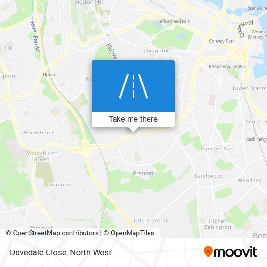 Dovedale Close map