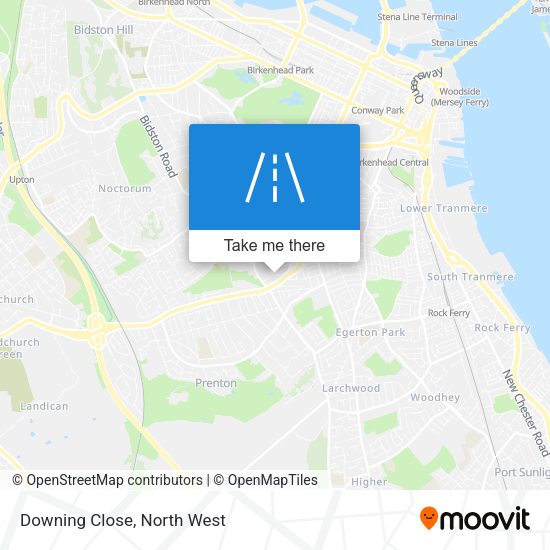 Downing Close map