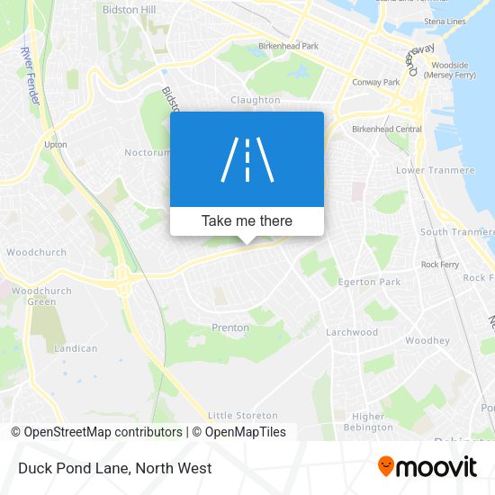 Duck Pond Lane map