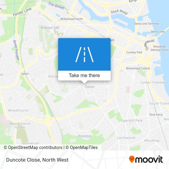 Duncote Close map