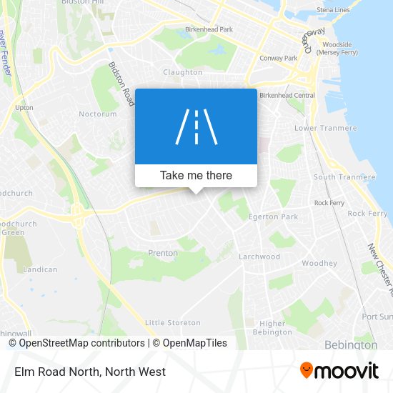 Elm Road North map