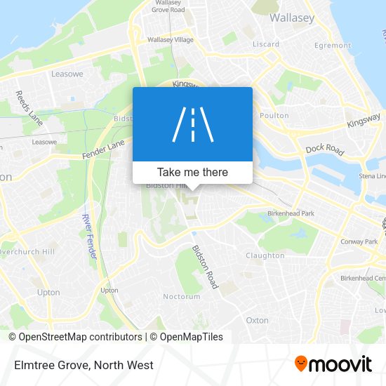 Elmtree Grove map