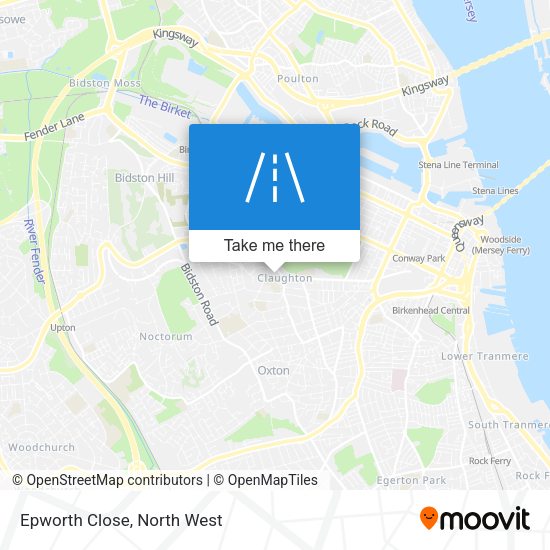 Epworth Close map