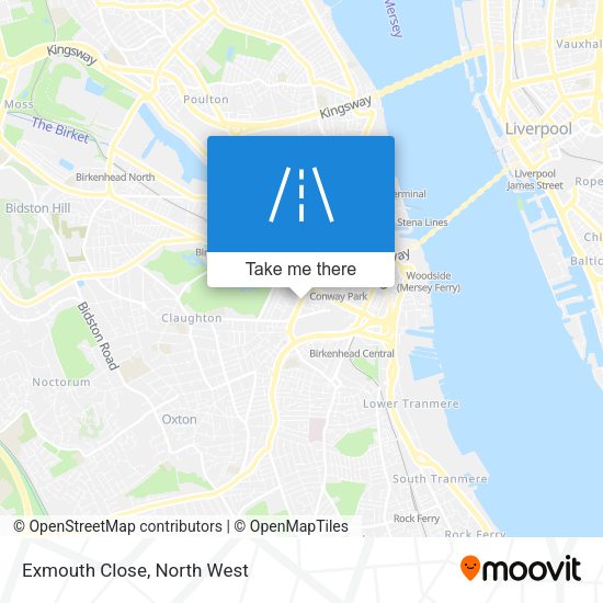 Exmouth Close map