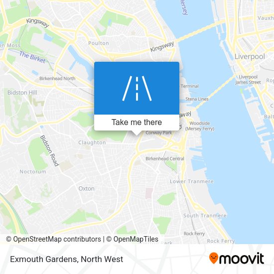 Exmouth Gardens map