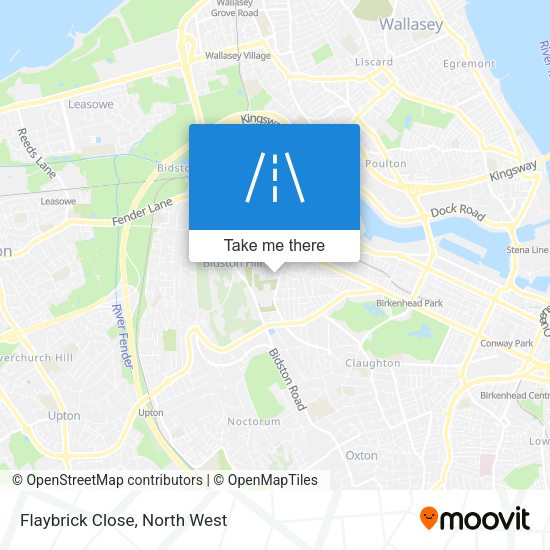 Flaybrick Close map