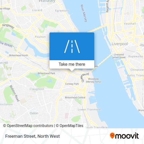 Freeman Street map