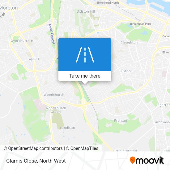 Glamis Close map