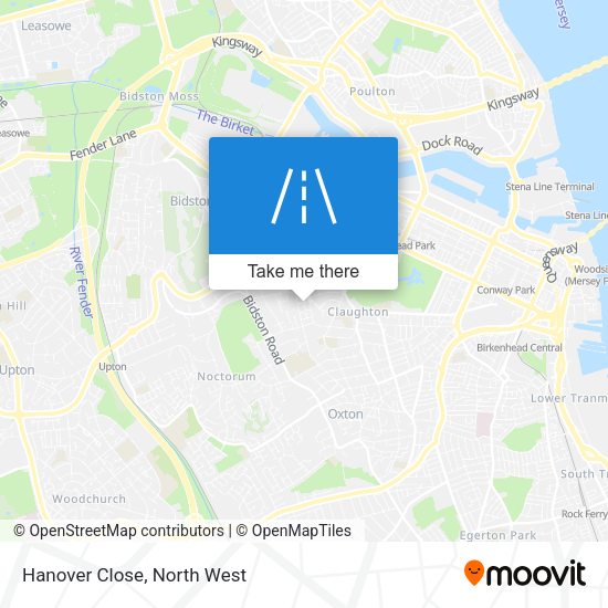 Hanover Close map