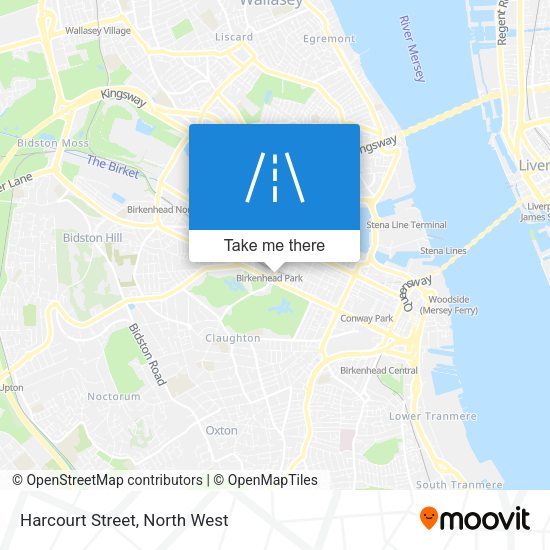 Harcourt Street map