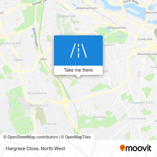 Hargrave Close map