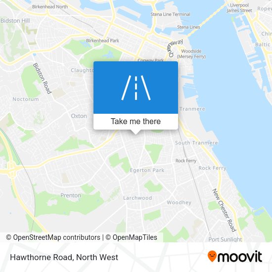 Hawthorne Road map
