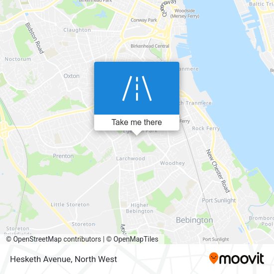 Hesketh Avenue map