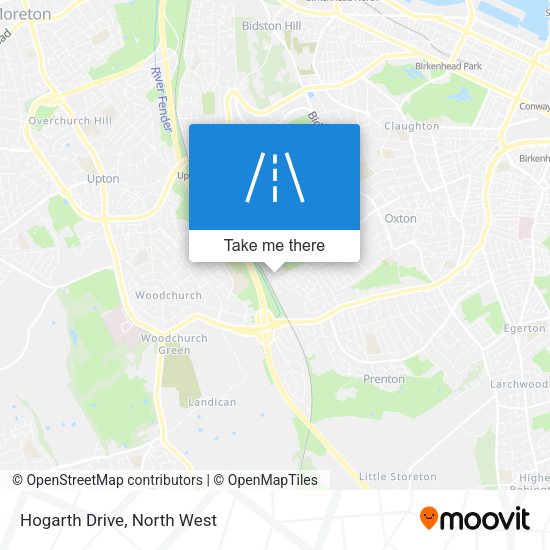Hogarth Drive map