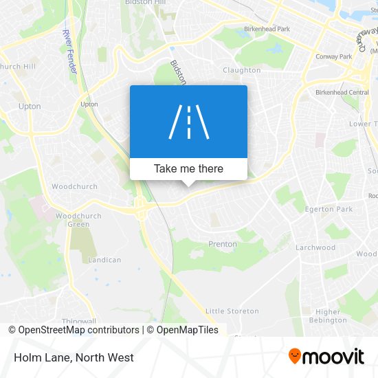 Holm Lane map