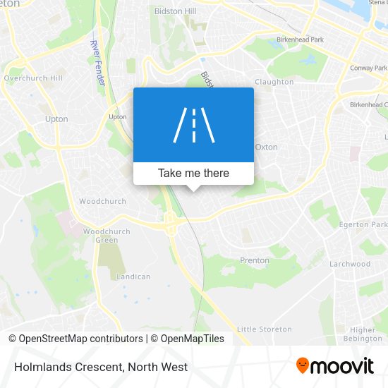 Holmlands Crescent map