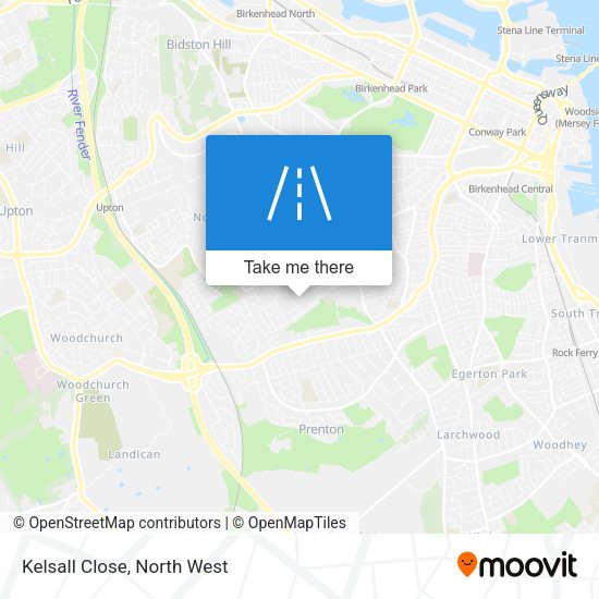 Kelsall Close map