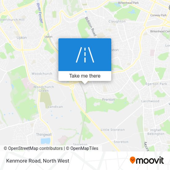 Kenmore Road map