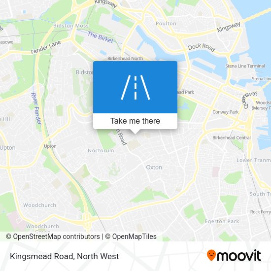 Kingsmead Road map