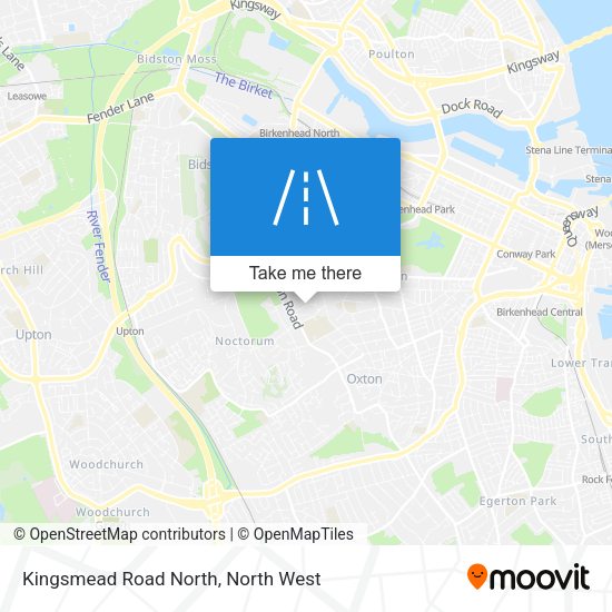 Kingsmead Road North map
