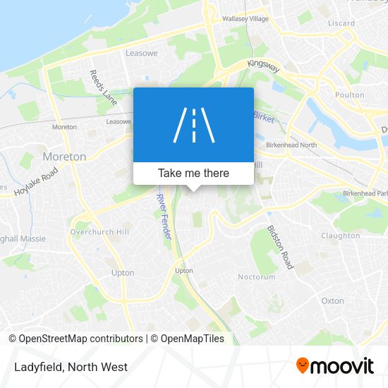Ladyfield map