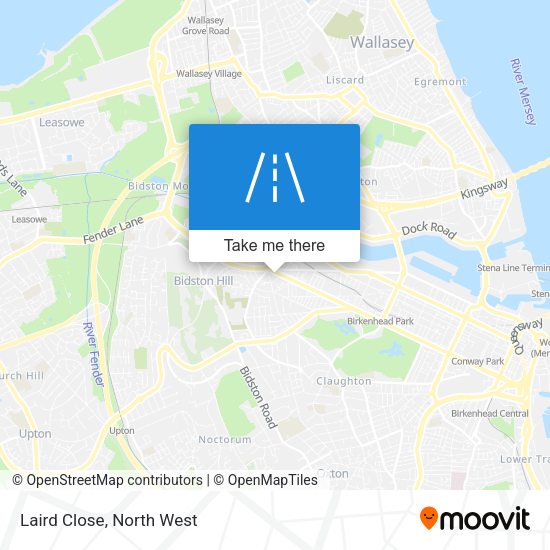 Laird Close map