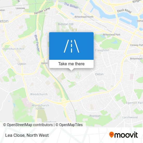 Lea Close map