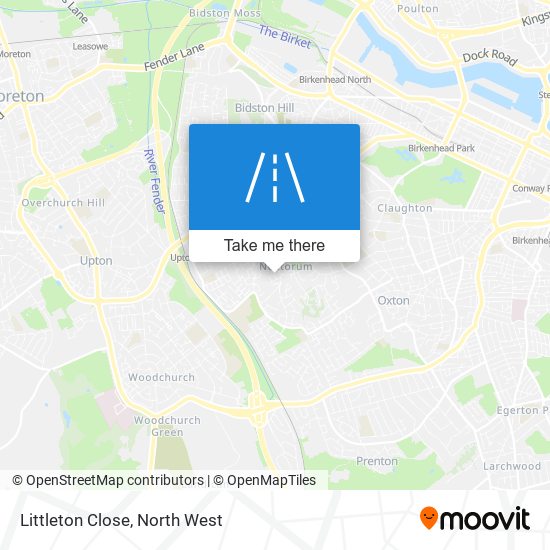 Littleton Close map