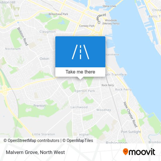 Malvern Grove map