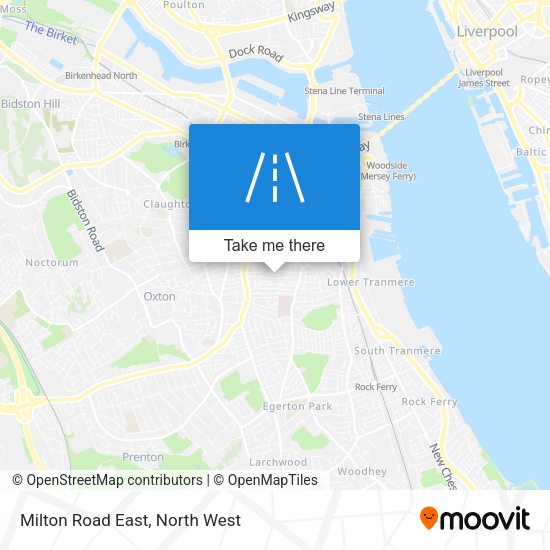 Milton Road East map