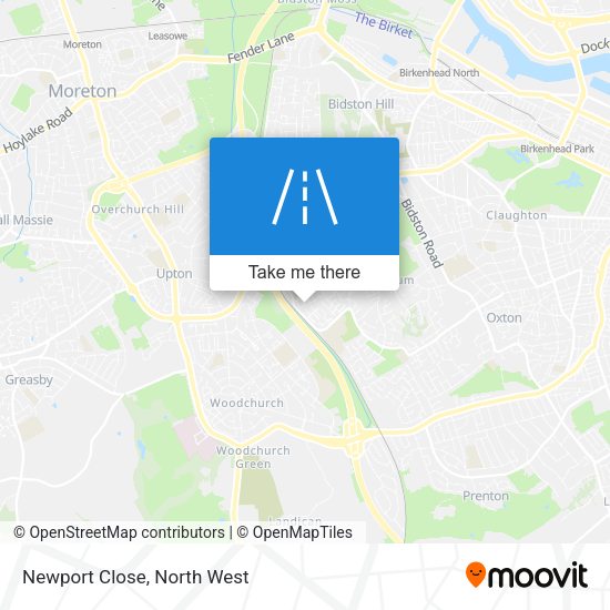 Newport Close map