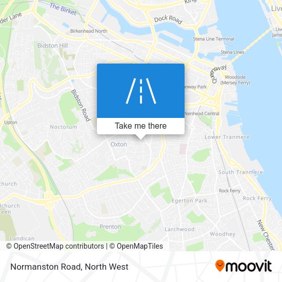 Normanston Road map