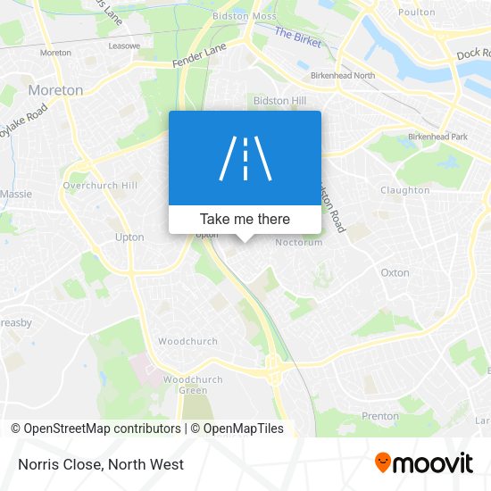 Norris Close map