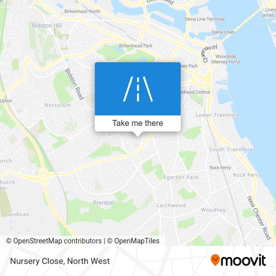 Nursery Close map