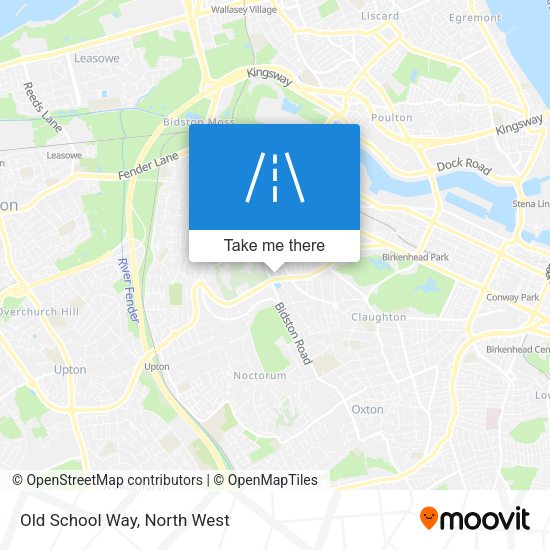 Old School Way map