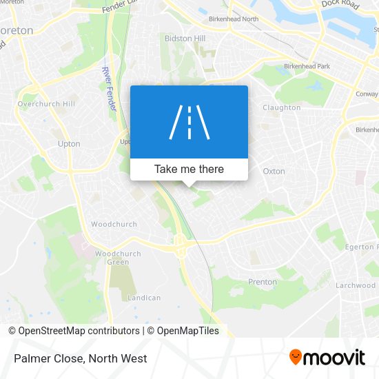 Palmer Close map