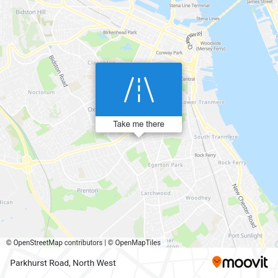 Parkhurst Road map