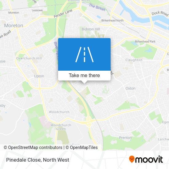 Pinedale Close map