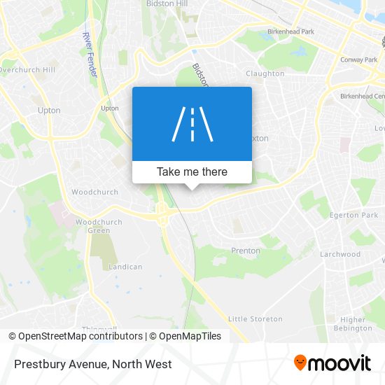 Prestbury Avenue map