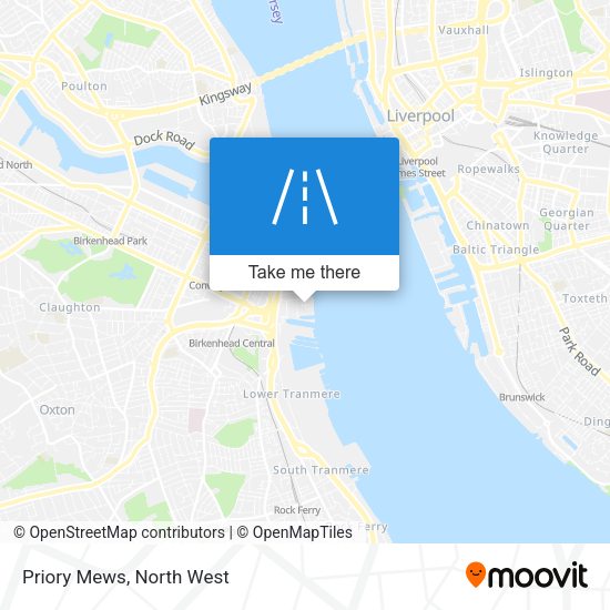 Priory Mews map