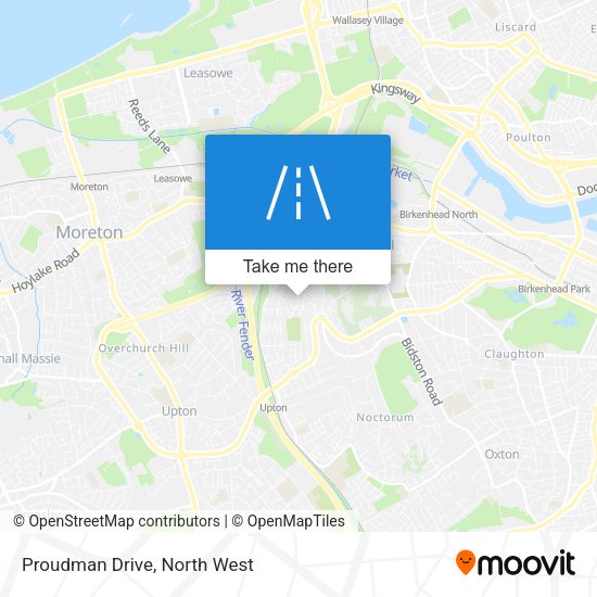 Proudman Drive map