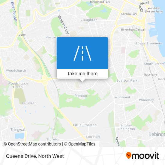 Queens Drive map