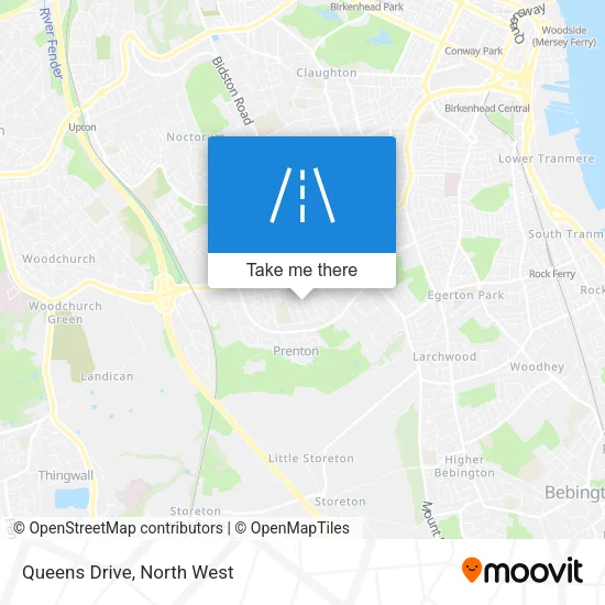 Queens Drive map